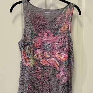 Express Burnout Floral Tank top